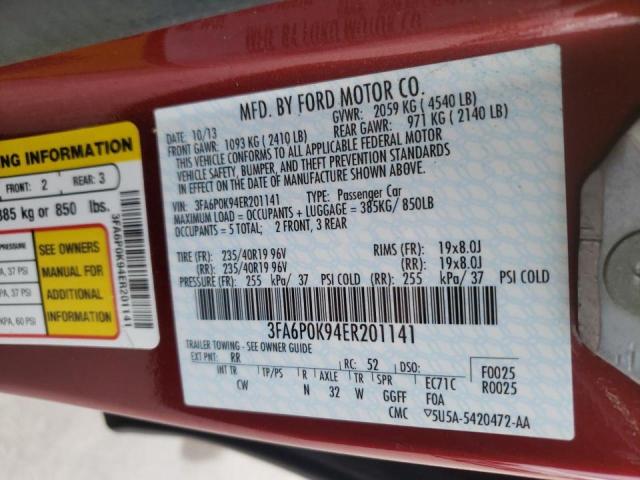 Photo 10 from auction – 2014 FORD FUSION TIT with VIN 3FA6P0K94ER201141