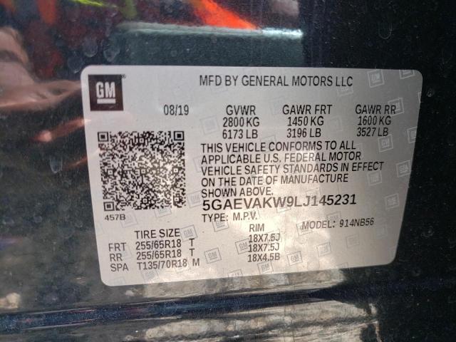 Photo 10 from auction – 2020 BUICK ENCLAVE ES with VIN 5GAEVAKW9LJ145231