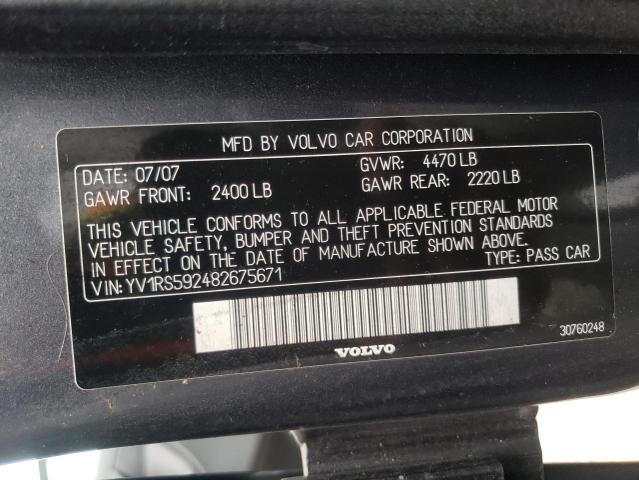 Photo 10 from auction – 2008 VOLVO S60 2.5T with VIN YV1RS592482675671