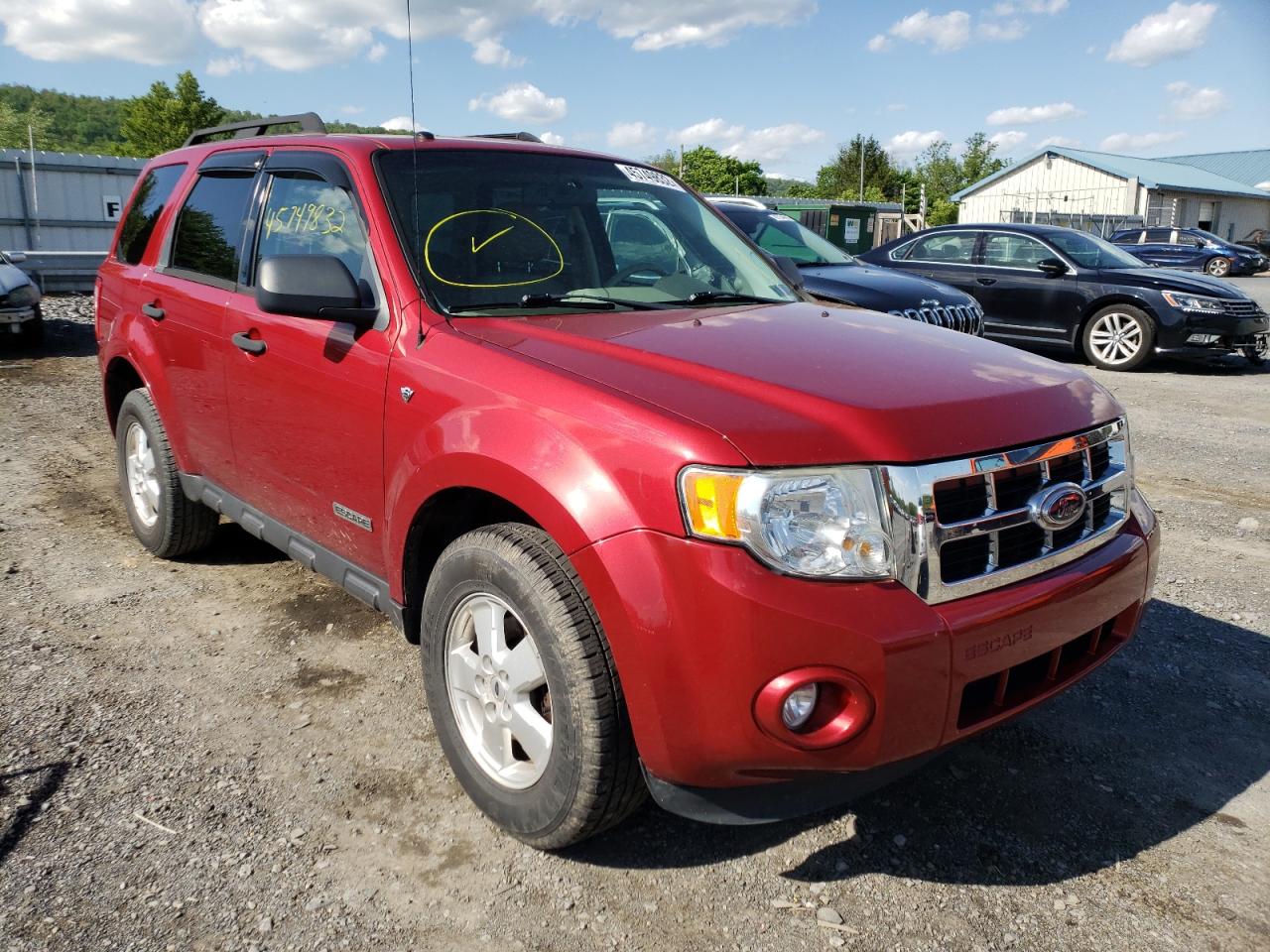 FORD ESCAPE XLT 2008 with VIN 1FMCU93138KC81541 - Photo from auction