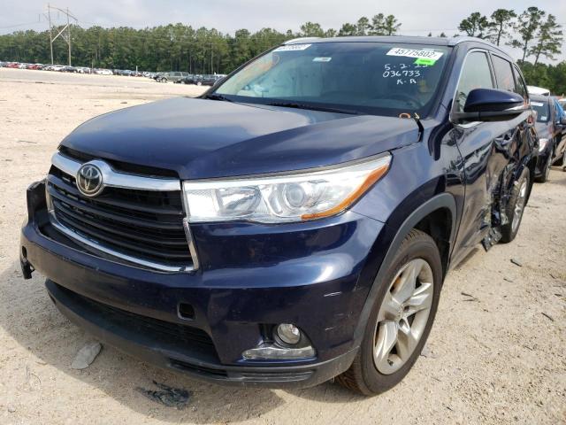 Photo 2 from auction – 2014 TOYOTA HIGHLANDER with VIN 5TDDKRFHXES036733