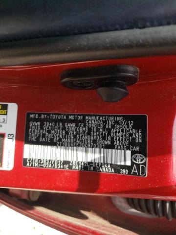 Photo 10 from auction – 2013 TOYOTA COROLLA BA with VIN 2T1BU4EE3DC970381