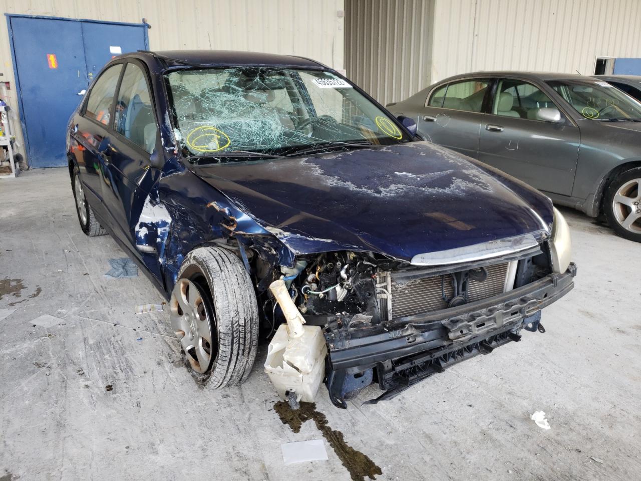 KIA SPECTRA EX 2009 with VIN KNAFE221395597395 - Photo from auction