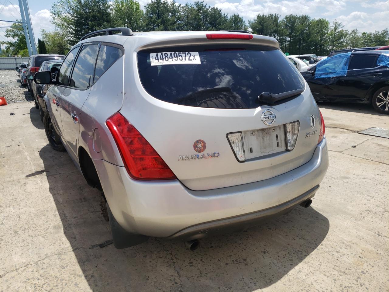 Photo 3 from auction – 2003 NISSAN MURANO with VIN JN8AZ08W93W208418