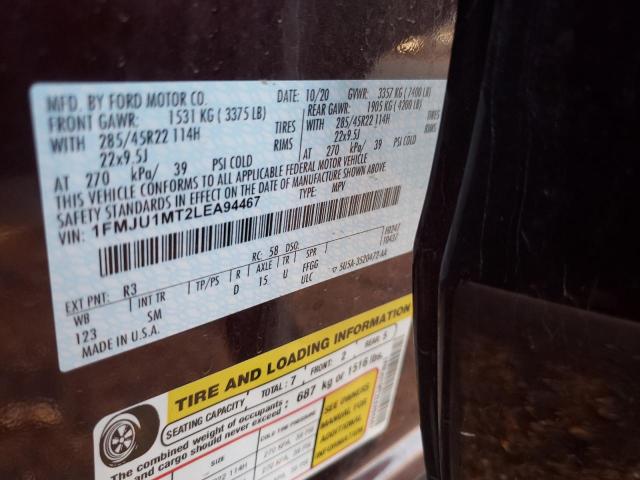 Photo 10 from auction – 2020 FORD EXPEDITION with VIN 1FMJU1MT2LEA94467