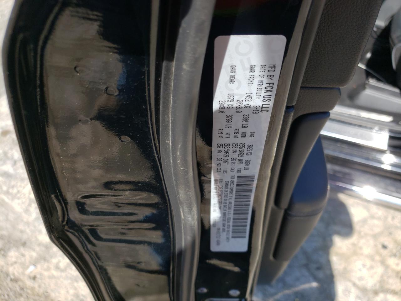 Photo 10 from auction – 2019 JEEP GRAND CHER with VIN 1C4RJFCT8KC751393