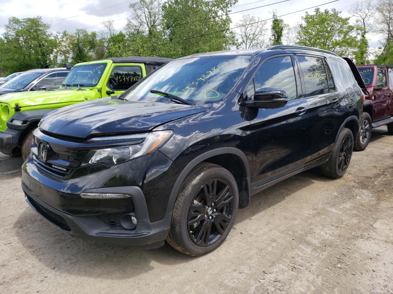 Photo 2 from auction – 2020 HONDA PILOT BLAC with VIN 5FNYF6H76LB003318