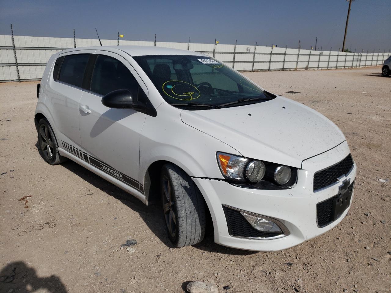 CHEVROLET SONIC RS 2014 with VIN 1G1JG6SB6E4208457 - Photo from auction