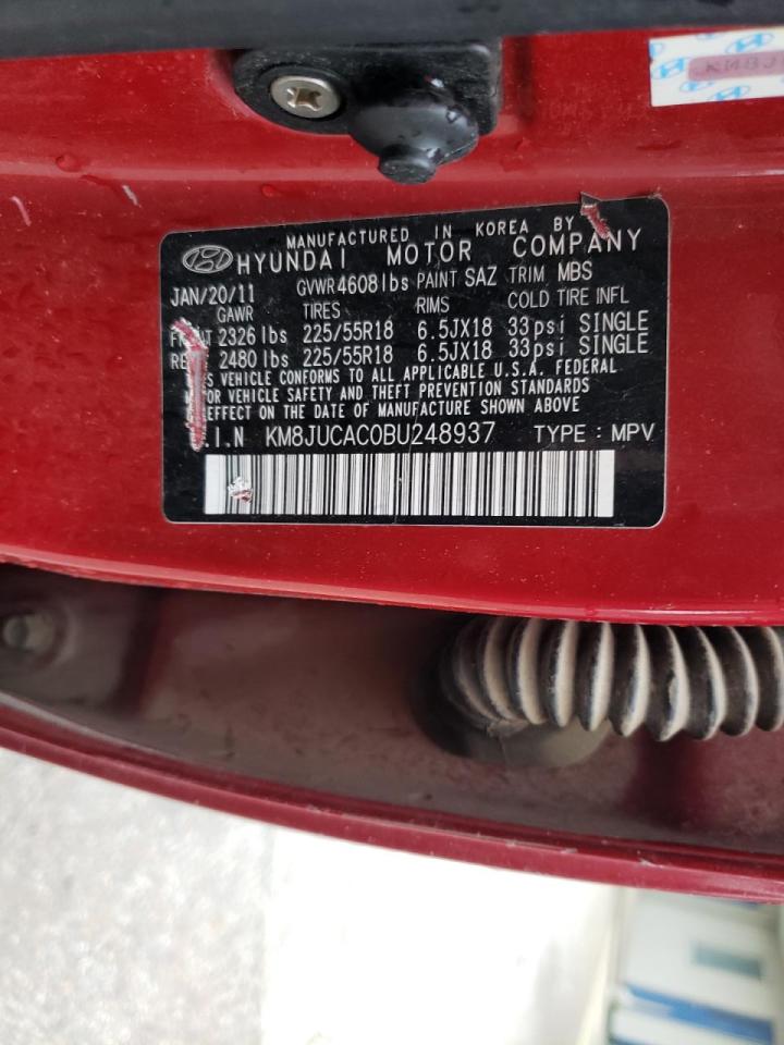 Photo 10 from auction – 2011 HYUNDAI TUCSON GLS with VIN KM8JUCAC0BU248937