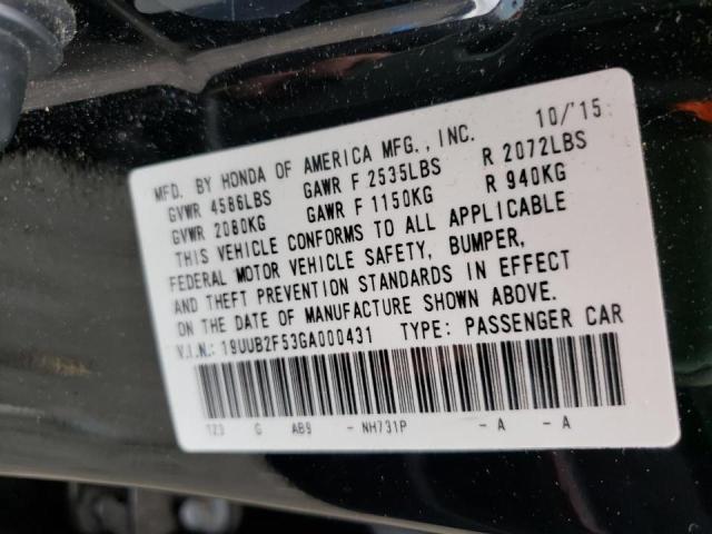 Photo 10 from auction – 2016 ACURA TLX TECH with VIN 19UUB2F53GA000431
