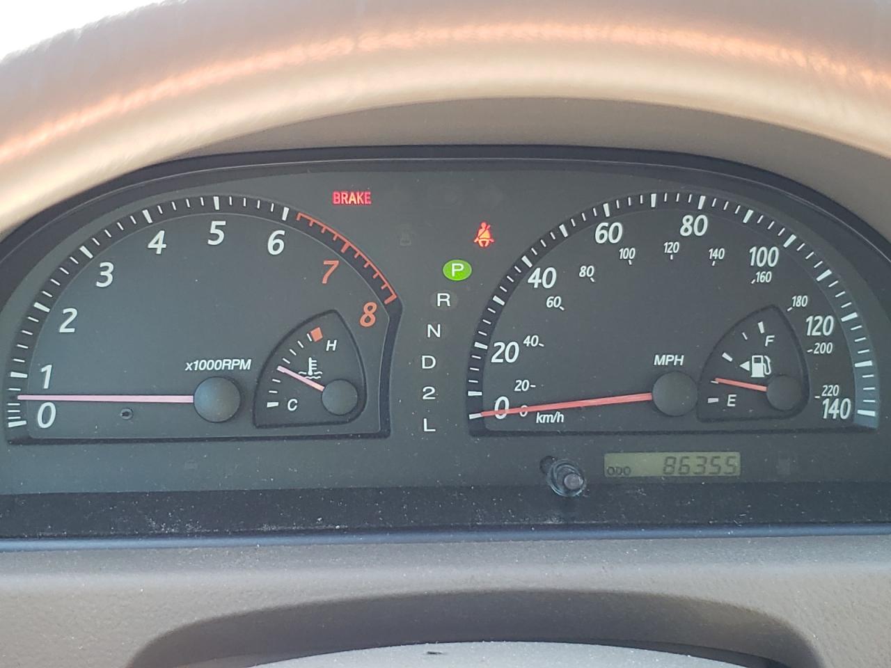 Photo 8 from auction – 2002 TOYOTA CAMRY with VIN 4T1BE32K02U548985