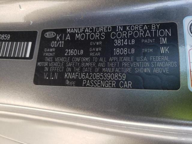 Photo 10 from auction – 2011 KIA FORTE EX with VIN KNAFU6A20B5390859