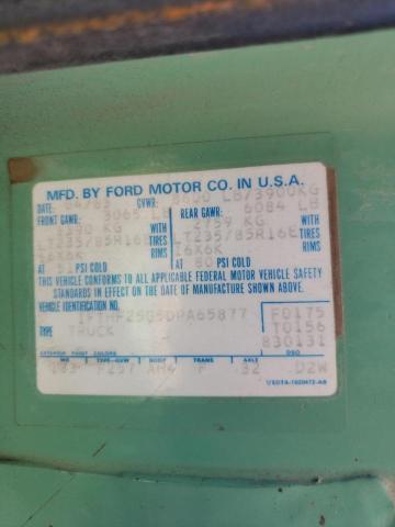 Photo 10 from auction – 1983 FORD F250 with VIN 1FTHF25G5DPA65877
