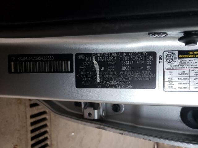 Photo 10 from auction – 2011 KIA FORTE EX with VIN KNAFU4A23B5422580