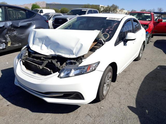 Photo 2 from auction – 2013 HONDA CIVIC LX with VIN 19XFB2F58DE077604
