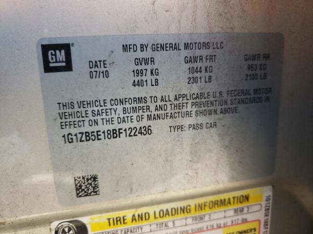 Photo 10 from auction – 2011 CHEVROLET MALIBU LS with VIN 1G1ZB5E18BF122436
