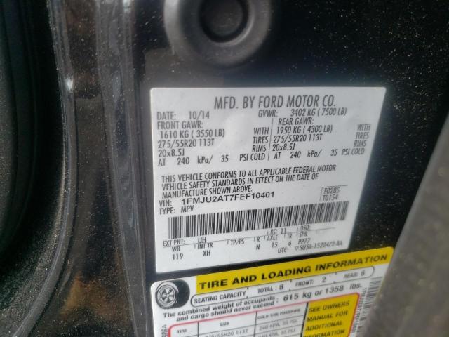 Photo 10 from auction – 2015 FORD EXPEDITION with VIN 1FMJU2AT7FEF10401