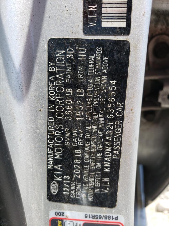 Photo 10 from auction – 2014 KIA RIO LX with VIN KNADM4A32E6356554