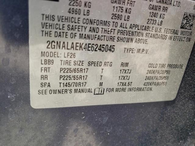 Photo 10 from auction – 2014 CHEVROLET EQUINOX LS with VIN 2GNALAEK4E6245045