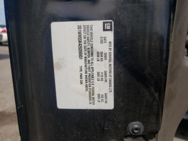 CHEVROLET IMPALA LS 2002 with VIN 2G1WH55K429256931 - Photo from auction