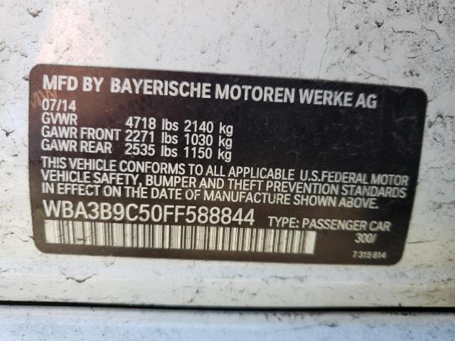BMW 335 XI 2015 with VIN WBA3B9C50FF588844 - Photo from auction