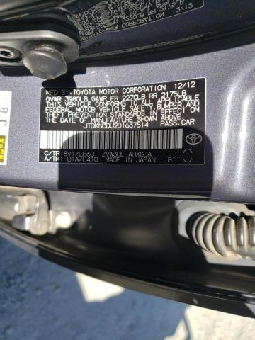 Photo 10 from auction – 2013 TOYOTA PRIUS with VIN JTDKN3DU2D1637514