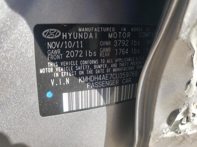 Photo 1 from auction – 2012 HYUNDAI ELANTRA GL with VIN KMHDH4AE7CU359768