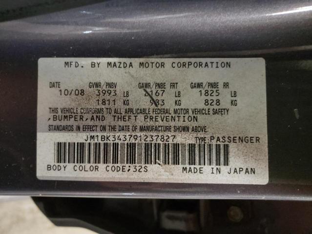 Photo 10 from auction – 2009 MAZDA 3 S with VIN JM1BK343791237827