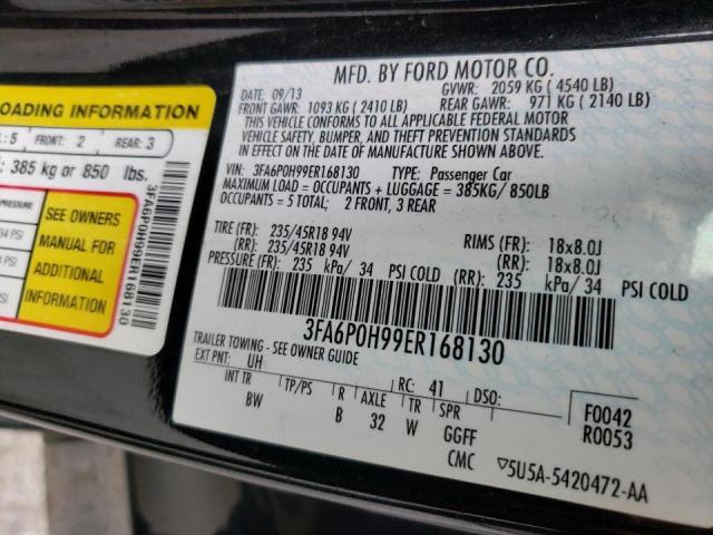 Photo 10 from auction – 2014 FORD FUSION SE with VIN 3FA6P0H99ER168130