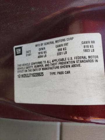 Photo 10 from auction – 2001 CHEVROLET MALIBU with VIN 1G1ND52J716228825