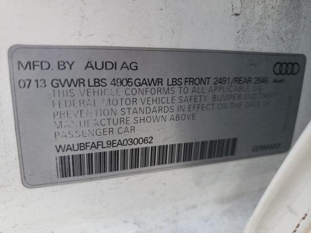 Photo 10 from auction – 2014 AUDI A4 PREMIUM with VIN WAUBFAFL9EA030062