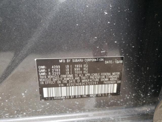 Photo 10 from auction – 2019 SUBARU IMPREZA PR with VIN 4S3GTAD62K3722291