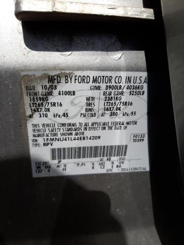 Photo 10 from auction – 2004 FORD EXCURSION with VIN 1FMNU41L44EB14209