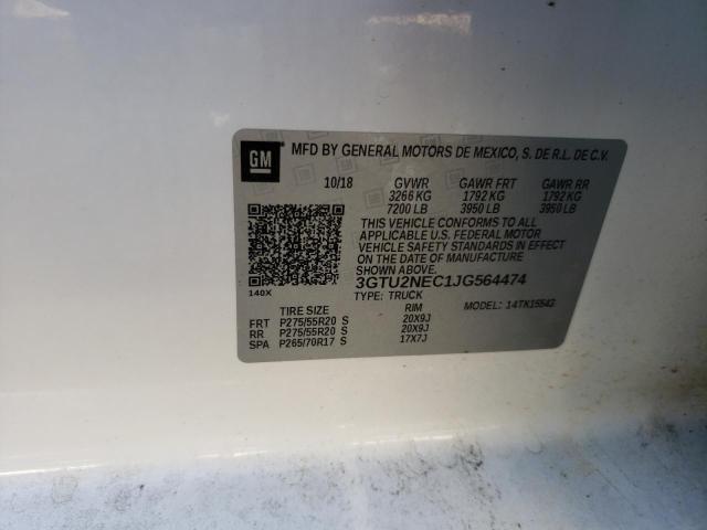 Photo 10 from auction – 2018 GMC SIERRA K15 with VIN 3GTU2NEC1JG564474