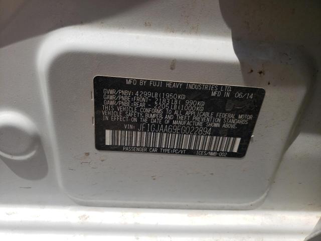 Photo 10 from auction – 2014 SUBARU IMPREZA with VIN JF1GJAA69EG022894