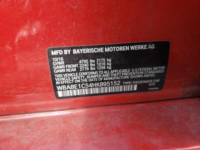 Photo 10 from auction – 2017 BMW 330E with VIN WBA8E1C54HK895152