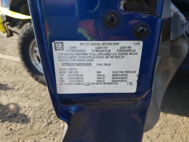 Photo 10 from auction – 2004 GMC SIERRA K25 with VIN 1GTHK29134E206698