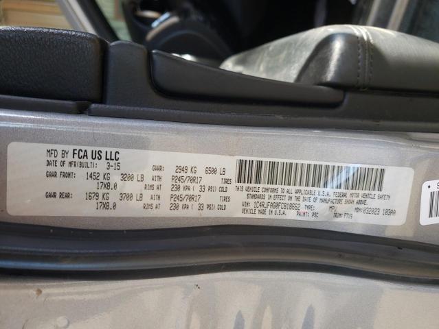 Photo 10 from auction – 2015 JEEP GRAND CHER with VIN 1C4RJFAG0FC818662