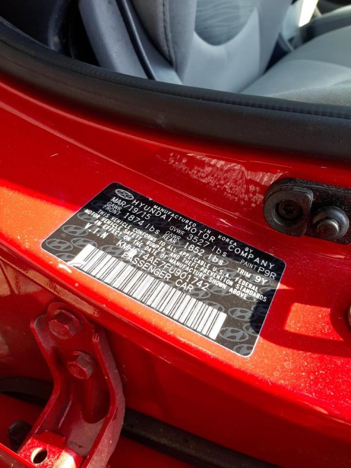 Photo 10 from auction – 2015 HYUNDAI ACCENT GLS with VIN KMHCT4AE7FU901742