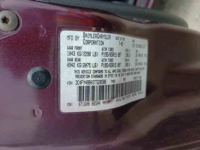 Photo 10 from auction – 2003 CHRYSLER PT CRUISER with VIN 3C4FY48B03T526586