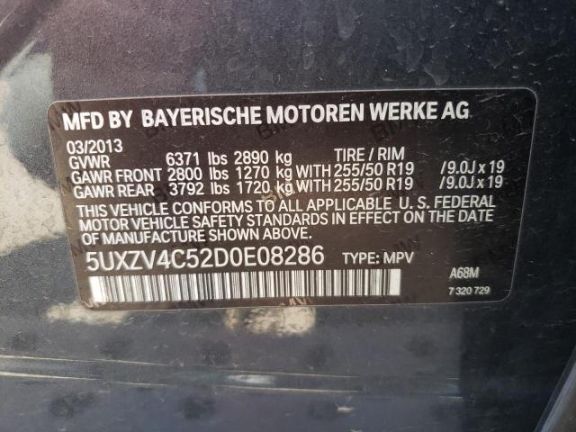 Photo 10 from auction – 2013 BMW X5 XDRIVE3 with VIN 5UXZV4C52D0E08286