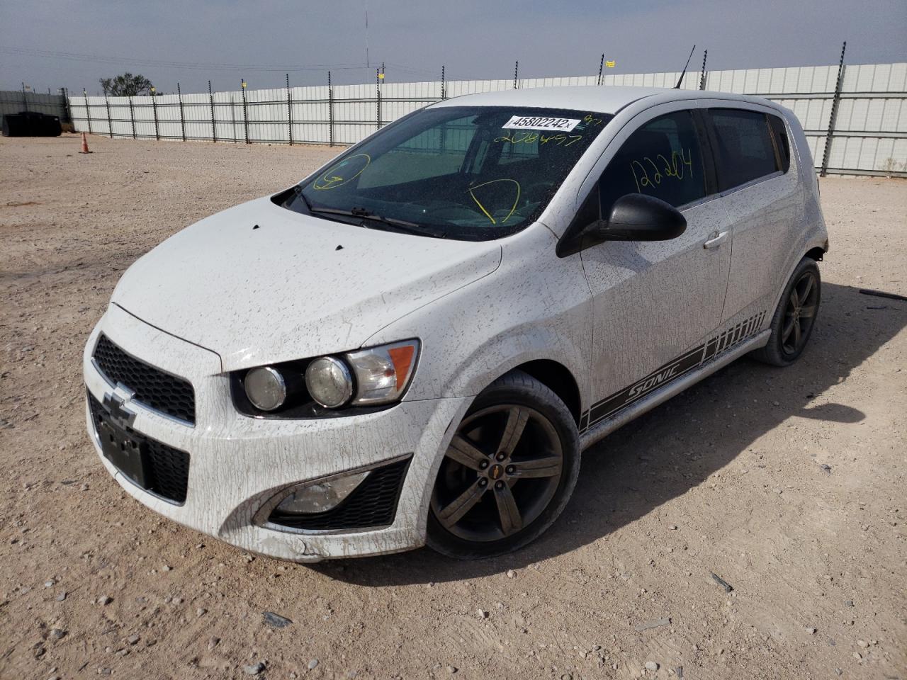 Photo 2 from auction – 2014 CHEVROLET SONIC RS with VIN 1G1JG6SB6E4208457