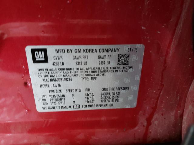 Photo 10 from auction – 2013 BUICK ENCORE PRE with VIN KL4CJDSB9DB110274