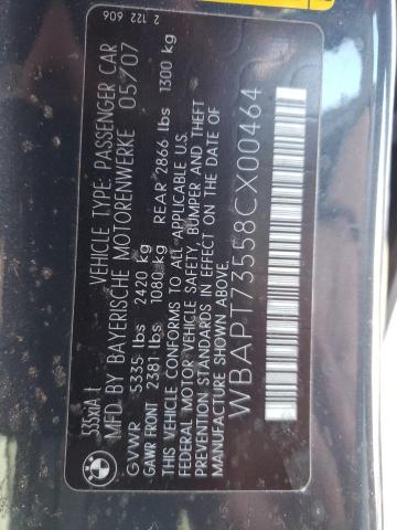 Photo 10 from auction – 2008 BMW 535 XI with VIN WBAPT73558CX00464