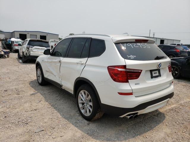 Photo 3 from auction – 2017 BMW X3 SDRIVE2 with VIN 5UXWZ7C33H0V92955