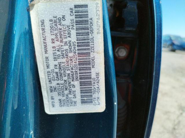 Photo 10 from auction – 2001 TOYOTA COROLLA CE with VIN 1NXBR12E41Z540485