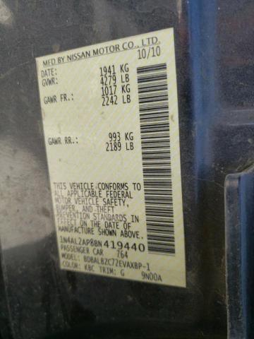 Photo 10 from auction – 2011 NISSAN ALTIMA BAS with VIN 1N4AL2AP8BN419440