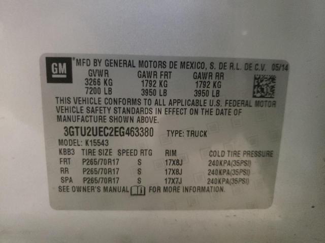 Photo 10 from auction – 2014 GMC SIERRA K15 with VIN 3GTU2UEC2EG463380