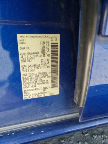 Photo 10 from auction – 2013 NISSAN FRONTIER S with VIN 1N6AD0ER9DN719074
