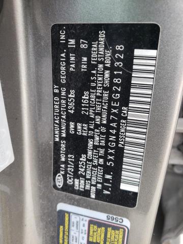 Photo 10 from auction – 2014 KIA OPTIMA EX with VIN 5XXGN4A7XEG281328
